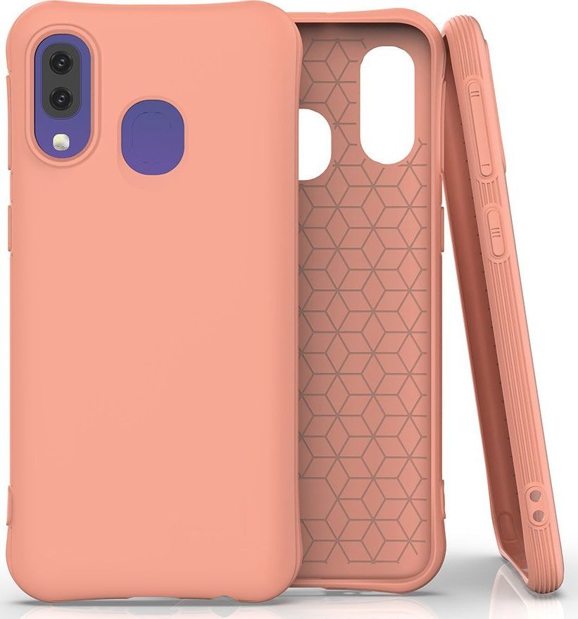 Hurtel Soft Color Case elastyczne żelowe etui do Samsung Galaxy A40 pomarańczowy uniwersalny 1