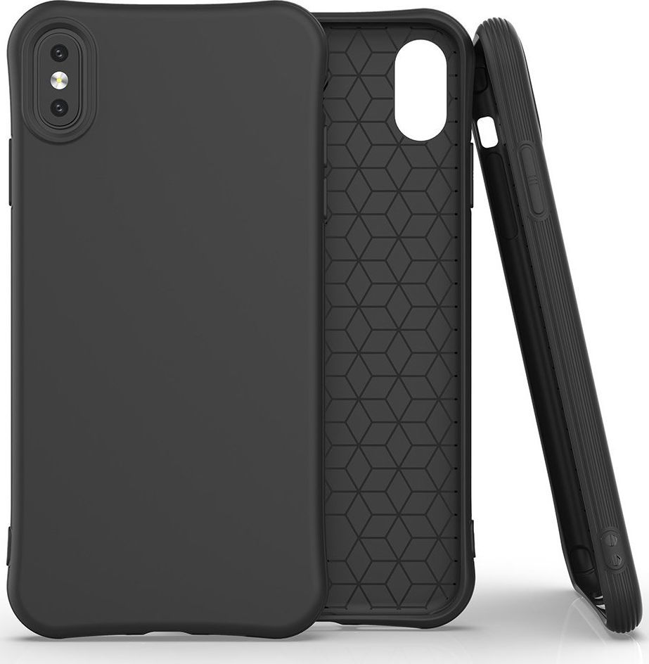 Hurtel Soft Color Case elastyczne żelowe etui do iPhone XS / iPhone X czarny uniwersalny 1