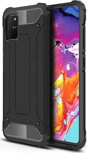 Hurtel Hybrid Armor pancerne hybrydowe etui pokrowiec Samsung Galaxy S10 Lite czarny uniwersalny 1
