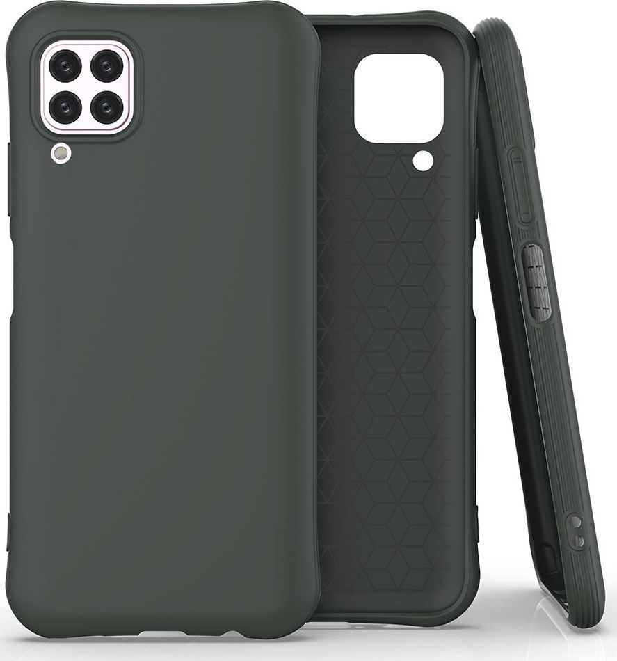 Hurtel Soft Color Case elastyczne żelowe etui do Huawei P40 Lite / Nova 7i / Nova 6 SE ciemnozielony uniwersalny 1