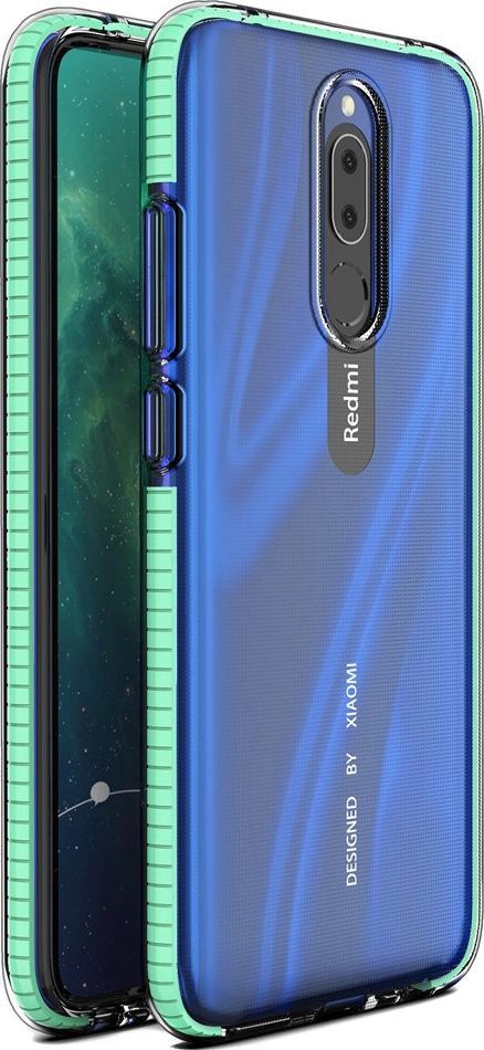 Hurtel Spring Case pokrowiec żelowe etui z kolorową ramką do Xiaomi Redmi 8A / Xiaomi Redmi 8 miętowy uniwersalny 1
