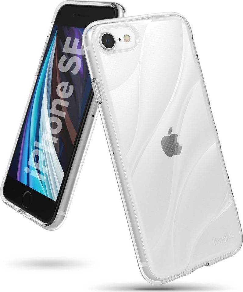 Ringke Ringke Flow żelowe etui pokrowiec iPhone SE 2020 / iPhone 8 / iPhone 7 przezroczysty (FLAP0010) uniwersalny 1