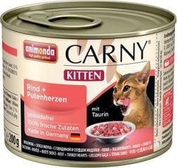 Animonda Animonda Carny Wołowina z Sercami Indyczymi Kitten 200 g 1