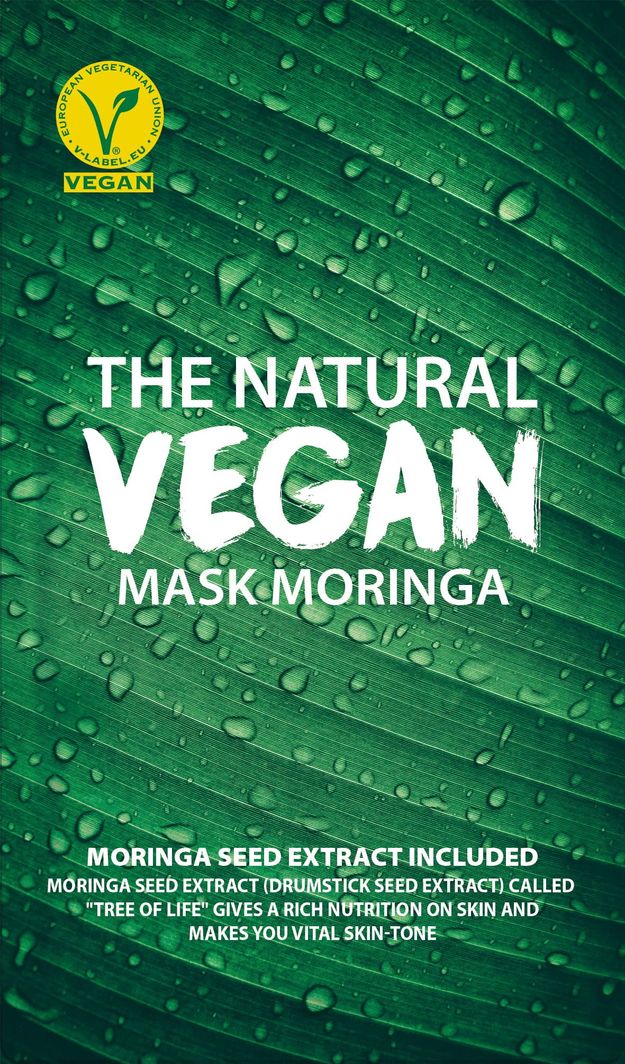 Glacial Water Koreańska maseczka wegańska z Moringą (VEG101) 1