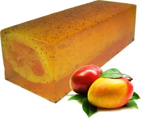 Cosmo SPA Mydło w kostce Soczyste mango z gąbką loofah 100g 1