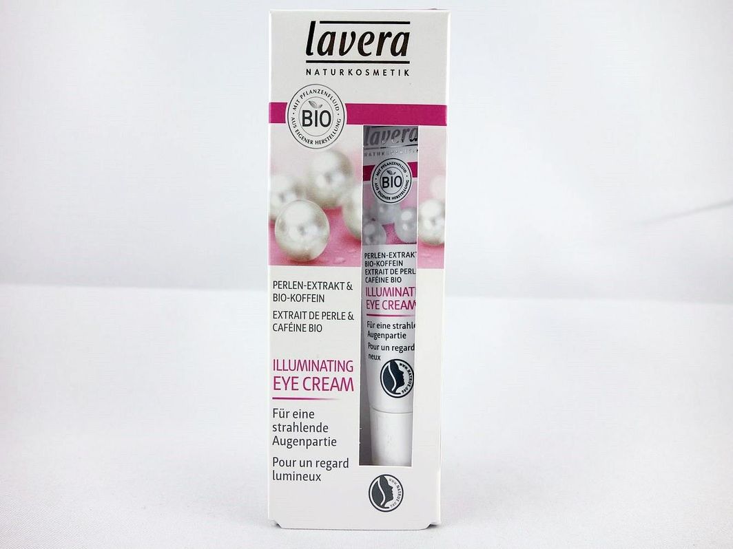 Lavera Lavera- Błyskawicznie Rozjaśniający krem pod Oczy z bio-perłą i bio-kofeiną 15ml 1