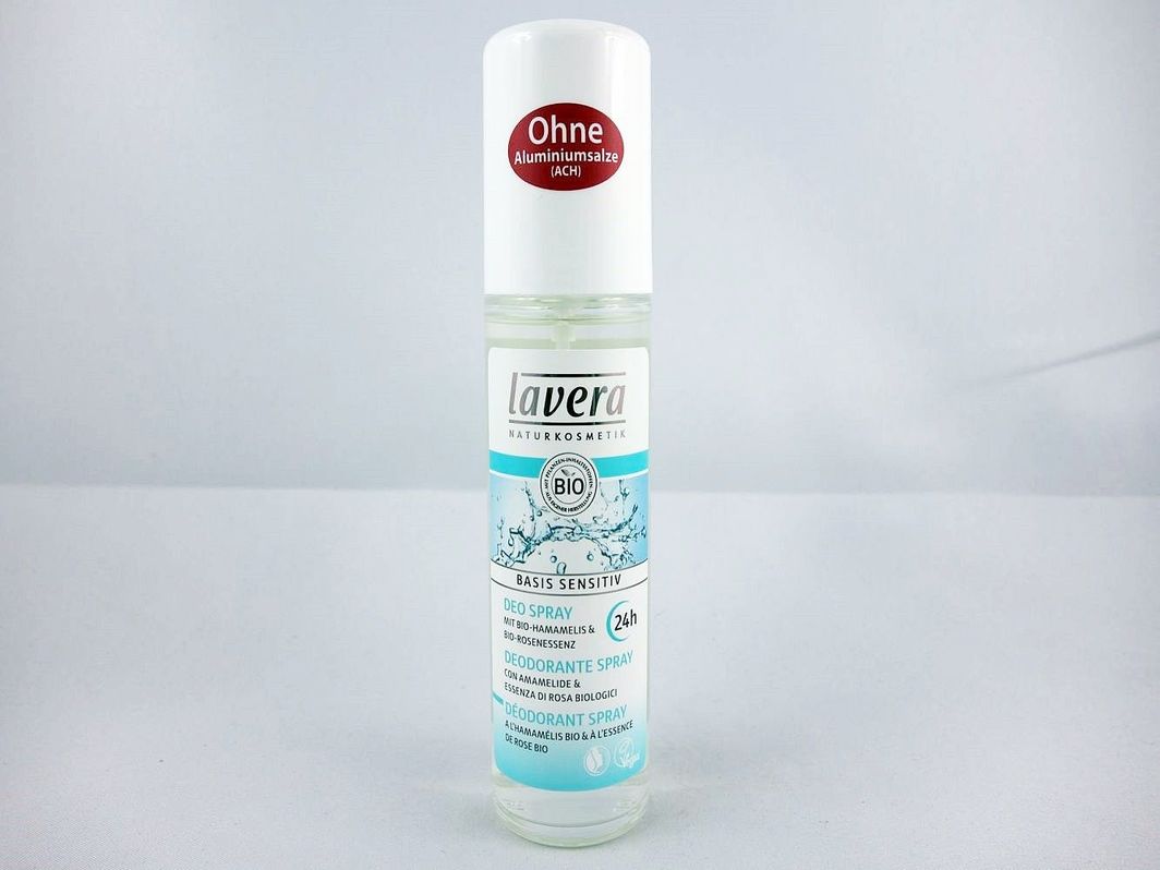 Lavera Lavera BASIS SENSITIV Dezodorant w sprayu z bio-oczarem i bio-różą 75ml 1