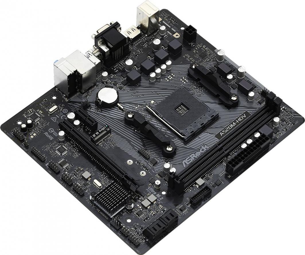 Ryzen5 5600 A520M-HDV W4U3200CD-16G×2 ASRock A520M-HDV - Płyta główna - Morele.net