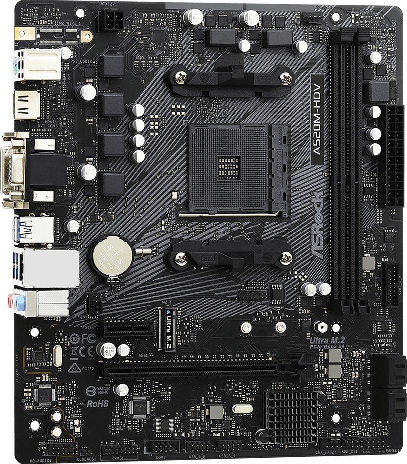 Ryzen5 5600 A520M-HDV W4U3200CD-16G×2 ASRock A520M-HDV - Płyta główna - Morele.net
