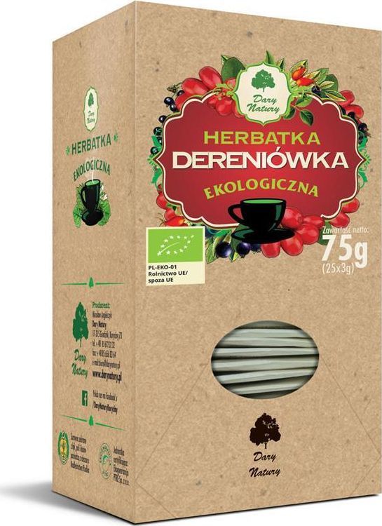 Dary Natury EKO Herbata Dereniówka 25x3g DARY NATURY 1