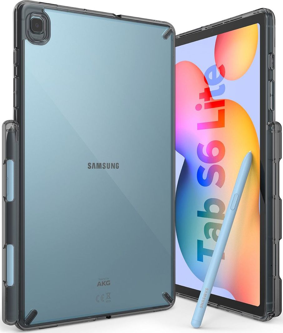 Ringke Ringke Fusion Etui Pokrowiec Z Żelową Ramką Samsung Galaxy Tab S6 Lite Szary (Fssg0079) 1