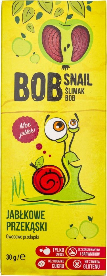 Bob Snail Bob Snail Przekąska jabłkowa bez dodatku cukru - 30 g 1