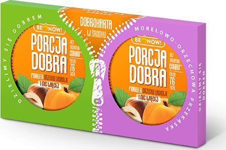Porcja Dobra Porcja Dobra Krążek morelowo - orzechowy dwupak - 50 g 1