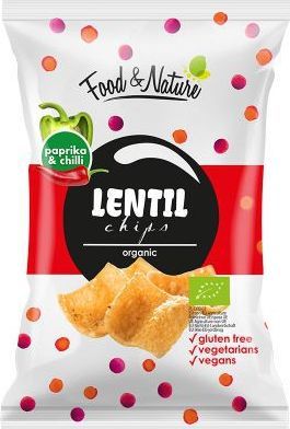 Solon Food Nature Chipsy bezglutenowe z soczewicy Papryka i Chilli - 30 g 1
