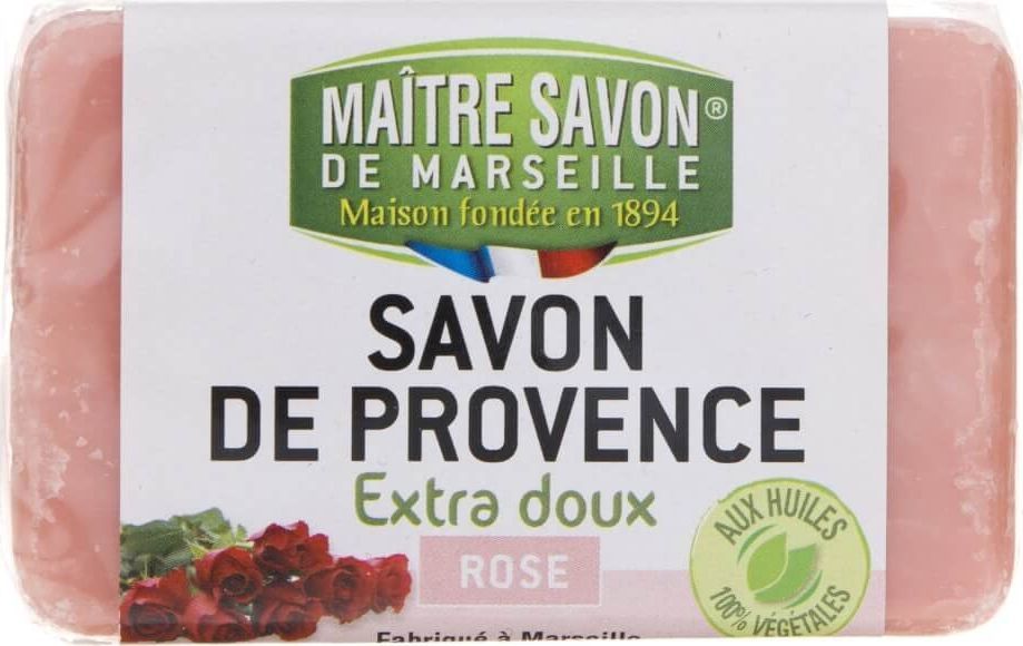 Maitre Savon De Marseille Mydło marsylskie róża 100 g 1