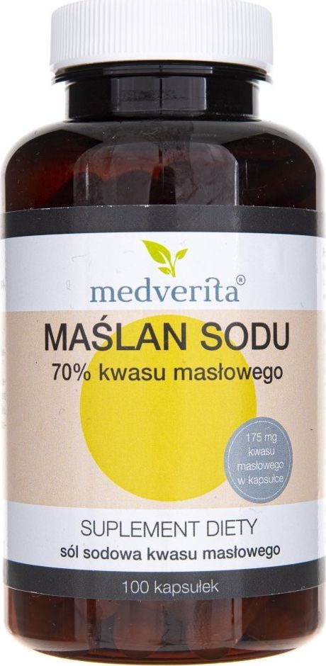 MEDVERITA Medverita Maślan Sodu 70% kwasu masłowego - 100 kapsułek 1