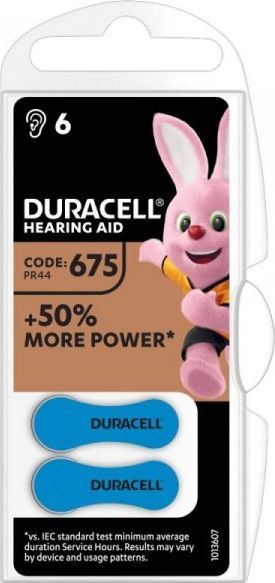 Duracell Bateria do aparatów słuchowych DURACELL 675 6 szt. 1