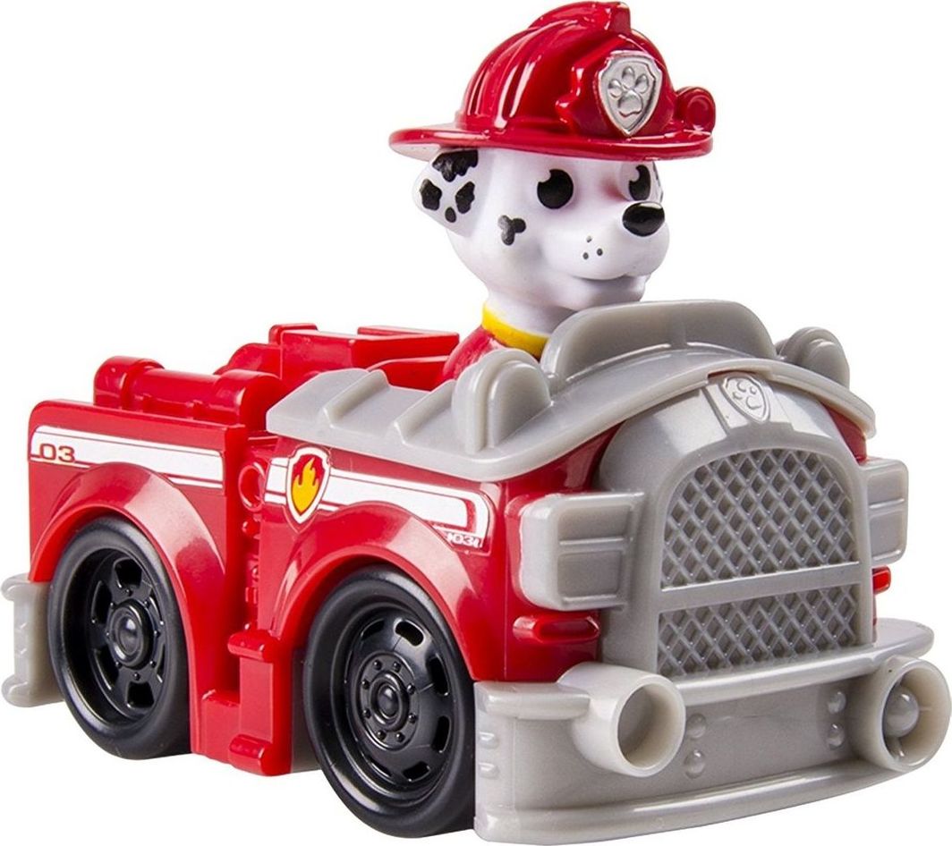 Figurka Spin Master Psi Patrol Marshall autko wóz strażacki + figurka 1