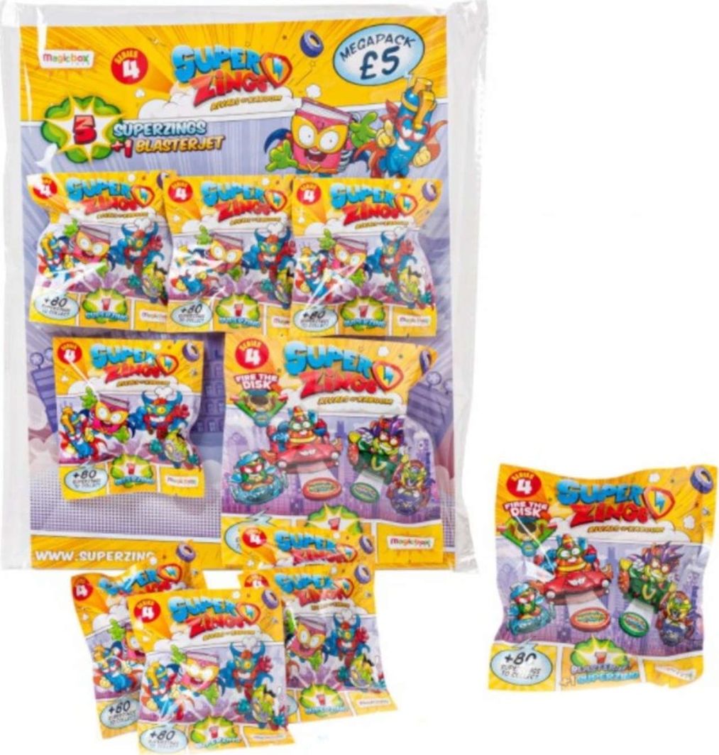 Figurka Magic Box Super Zings (seria 4) Megapack - 5-pak + Blasterjet (PSZ4M112UK00) 1