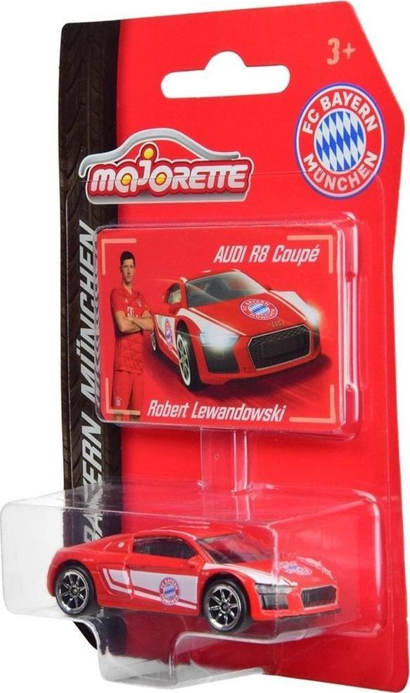 Majorette Majorette Samochodzik Auto FC Bayern Monachium Robert Lewandowski Audi R8 Coup uniwersalny 1