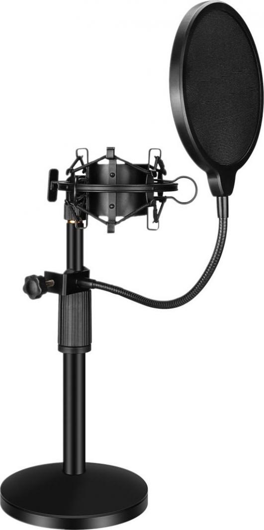 Mozos Zestaw mikrofonowy: statyw biurkowy, pop filtr, kosz antywibracyjny MKIT-STAND 1