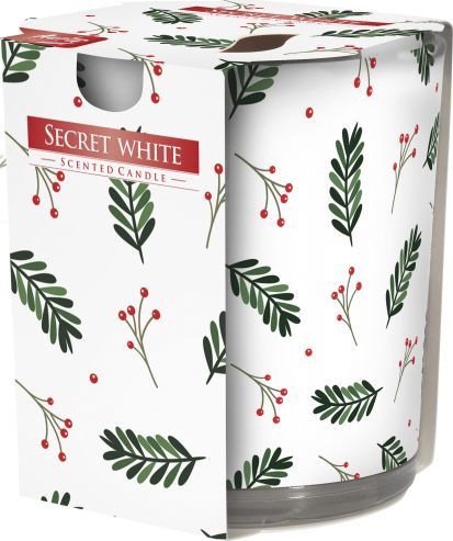 Bispol Świeca zapachowa w szkle BISPOL 22H SEKRETNA BIEL 1