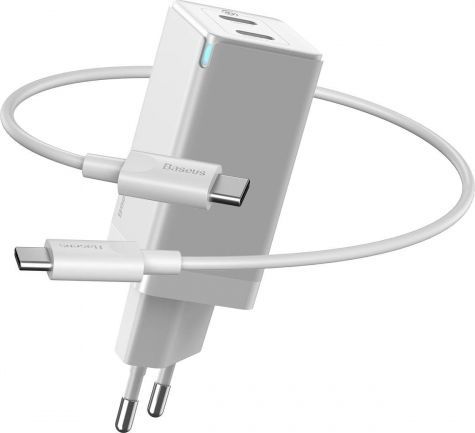 Ładowarka Baseus GaN2 C+C 2x USB-C 3 A (CCGAN-M02) 1