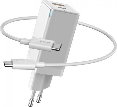 Ładowarka Baseus GaN2 C+U 1x USB-A 1x USB-C 3 A (CCGAN-Q02) 1
