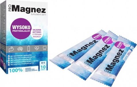 Dr Gaja Pro Magnez, 10 saszetek, 40 g, Cytrynian Magnezu, 100% RWS - dr. Gaja 1