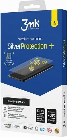 3MK 3MK Silver Protect+ iPhone 12/12 Pro Folia Antymikrobowa montowana na mokro 1