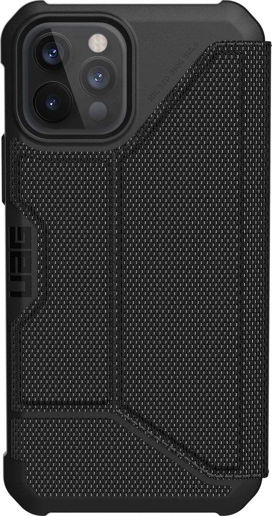 UAG UAG Metropolis FIBRARMR - obudowa ochronna z klapką do iPhone 12/12 Pro (czarna) 1