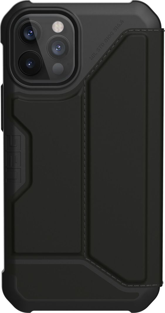UAG UAG Metropolis - obudowa ochronna z klapką do iPhone 12 Pro Max (czarna) 1