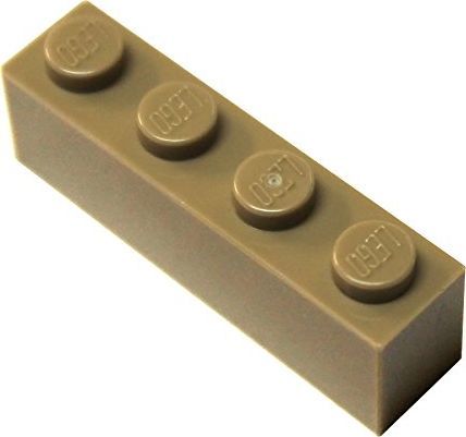 LEGO LEGO 20 Building Blocks Brick 1 x 4 Dark Tan 1