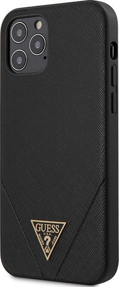 Guess Guess GUHCP12LVSATMLBK iPhone 12 Pro Max 6,7" czarny/black hardcase Saffiano 1