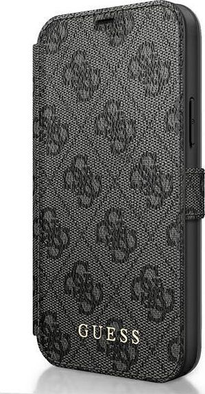 Guess Guess GUFLBKSP12M4GG iPhone 12/12 Pro 6,1" szary/grey book 4G Charms Collection 1