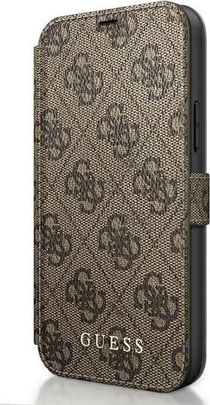 Guess Guess GUFLBKSP12S4GB iPhone 12 mini 5,4" brązowy/brown book 4G Charms Collection 1