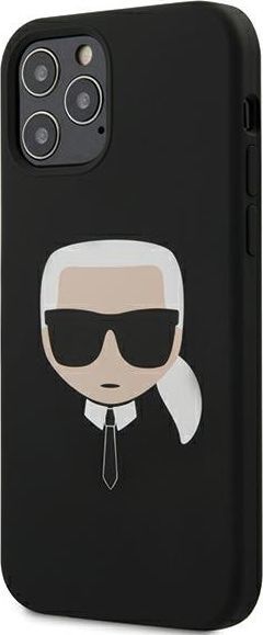Karl Lagerfeld Karl Lagerfeld KLHCP12MSLKHBK iPhone 12/12 Pro 6,1" czarny/black hardcase Silicone Karl`s Head 1
