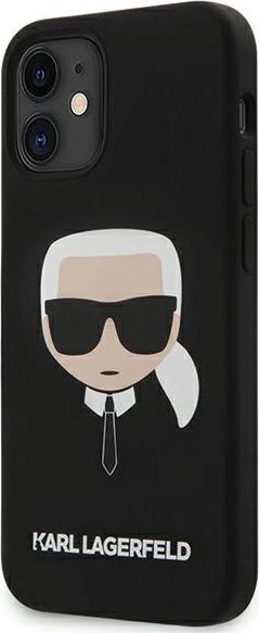 Karl Lagerfeld Karl Lagerfeld KLHCP12SSLKHBK iPhone 12 mini 5,4" czarny/black hardcase Silicone Karl`s Head 1