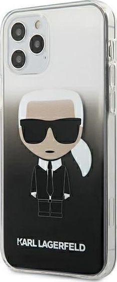Karl Lagerfeld Karl Lagerfeld KLHCP12LTRDFKBK iPhone 12 Pro Max 6,7" czarny/black hardcase Gradient Ikonik Karl 1