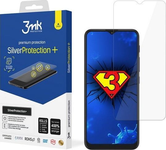 3MK 3MK Silver Protect+ Motorola Moto G9 Play, Folia Antymikrobowa montowana na mokro 1