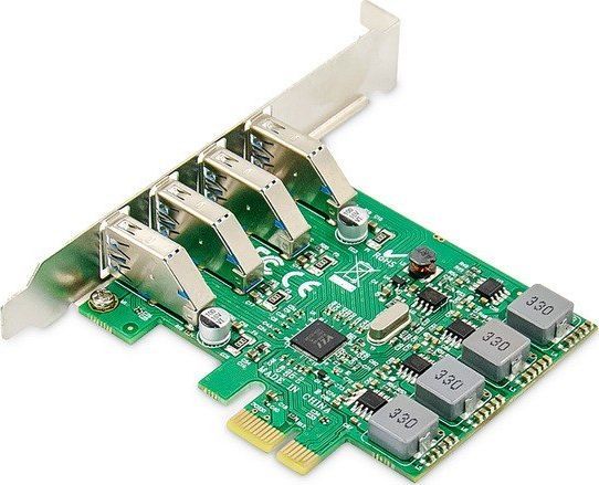 Digitus PCIe, 4x USB 3.0, Low Profile, Chipset VL805 (DS-30226) w ...