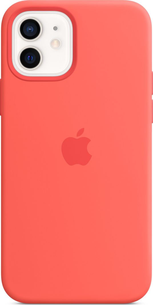 Apple Silikonowe etui z MagSafe do iPhone’a 12 | 12 Pro – różowy cytrus 1