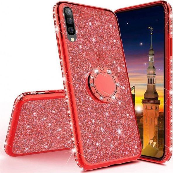 Etui HUAWEI P40 LITE E Diamond Ring Brokat złote 1