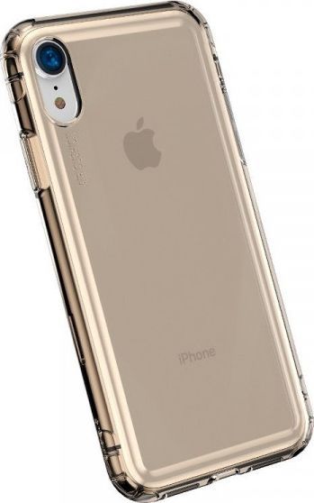 Baseus Przezroczyste etui Baseus Safety Airbags Case do iPhone XR (złote) 1