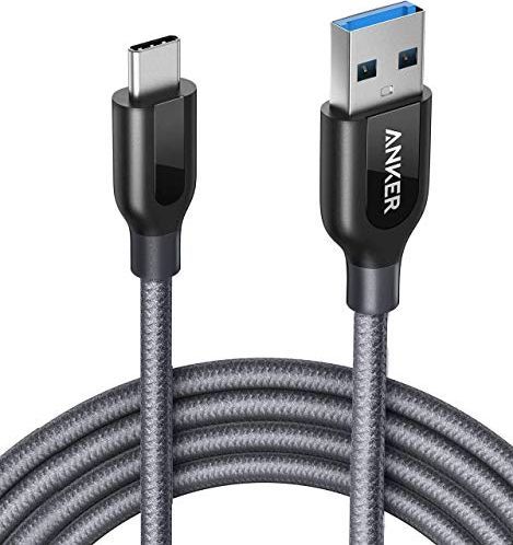 Kabel USB Anker Anker Powerline + 0,9 m kabel USB C do USB 3.0 A, odporny na urządzenia z USB typu C, w tym Galaxy S8, S8 +, S9, MacBook, Sony XZ, LG V20 G5 G6, HTC 10, Xiaomi 5 i inne (szary) 1