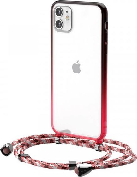 Baseus Przezroczyste etui Baseus Protective Case do iPhone 11 6,1'' (czerwony) 1