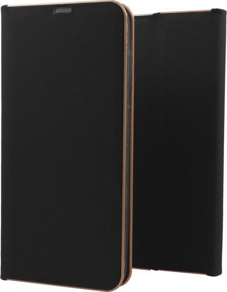 Etui HUAWEI Y5 2019 portfel z klapką skóra ekologiczna Flip Venus czarne 1