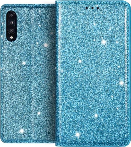 Etui SAMSUNG GALAXY A10 portfel z klapką Flip Magnet Shine Brokat miętowe 1