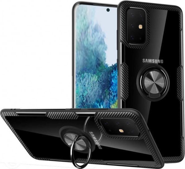 Etui SAMSUNG GALAXY NOTE 20 Clear Carbon Ring czarne 1