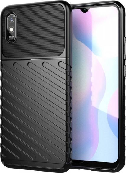Etui XIAOMI REDMI 9A Pancerne Thunder Case czarne 1